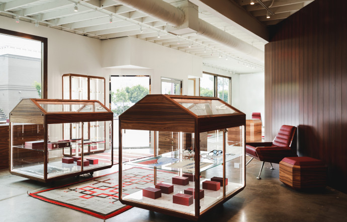 La nouvelle boutique du lunetier Jacques Marie Mage à Los Angeles.
