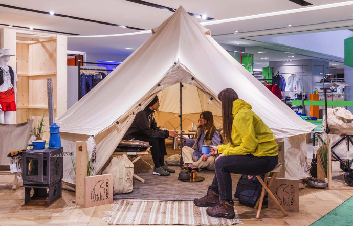 Pour l’évènement, Au vieux Campeur s’installe au Printemps qui lui dédie 400m2 d’aventure !