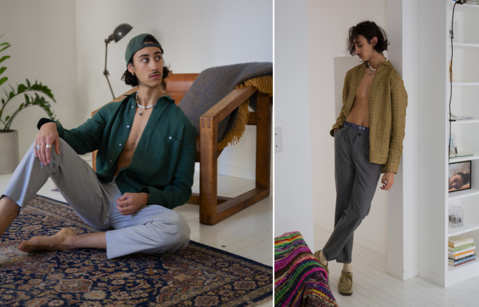 Le jeune label n’utilise que des matières surcyclées ou à faible impact : lin, chanvre, lyocell, laine vierge, coton bio, fibres recyclées…