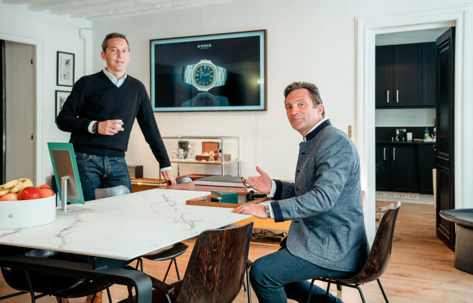 Stéphane Michel (à gauche) et Cyril Derveloy, les fondateurs de Watch 41.