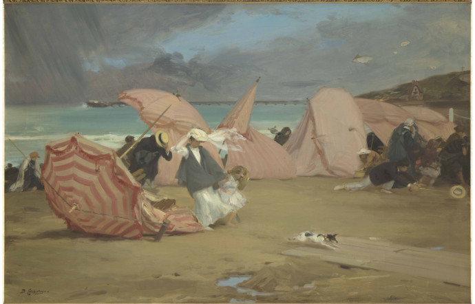 Coup de vent à Trouville,Denis Etcheverry.