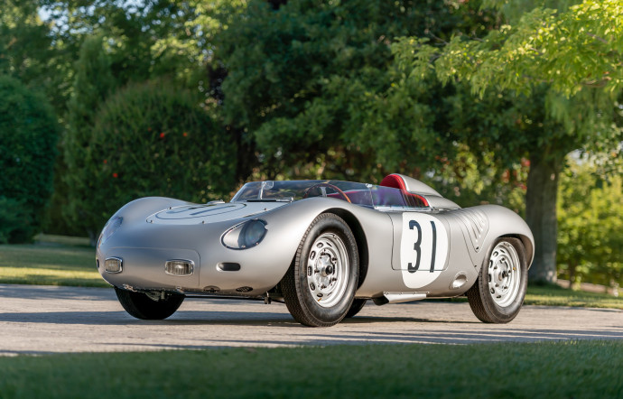 Porsche 718 RSK Werks Spyder, 1959, estimée entre 4 800 000  et 5 200 000 $.