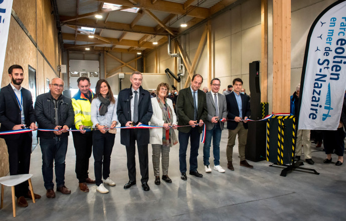 Parc éolien en mer de Saint-Nazaire.