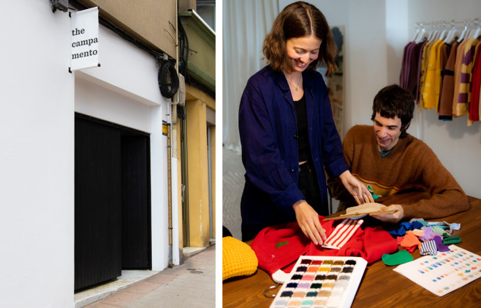 Antía Montero et Jorge Toba ont fondé la marque pour enfants The Campamento, dont les bureaux sont installés dans un ancien entrepôt.