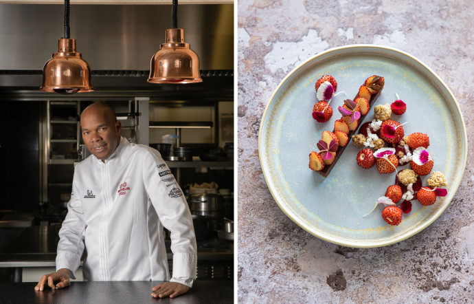 Marcel Ravin, le chef gastronomique aux fourneaux du Blue Bay.