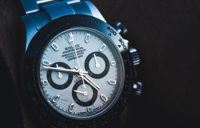 Une nouvelle version de l’Oyster Perpetual Cosmograph Daytona est pourvue d’un cadran en météorite.