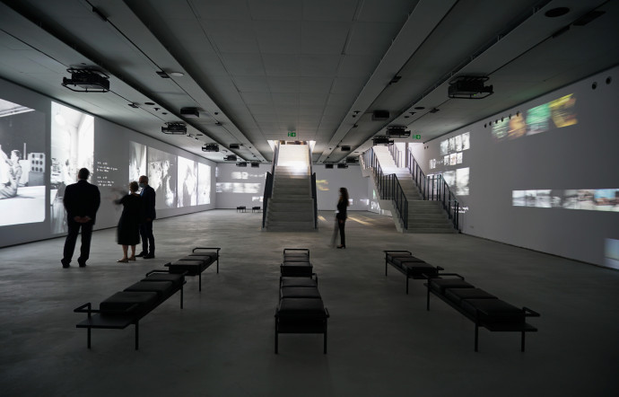 A la Gallerie d’Italia de turin, on s’intéresse aussi au support vidéo…