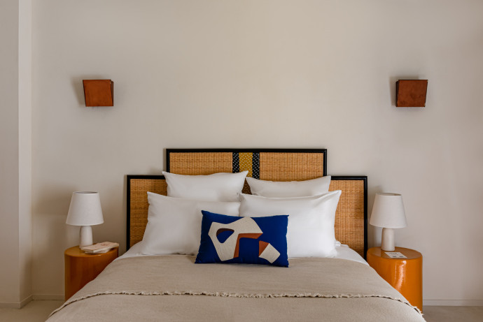 Vue de l’une des chambres de L’étoile des Baux.