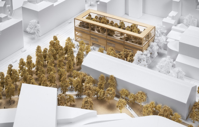 Le béton sera remplacé par de la terre végétal et recyclé pour en faire un opus incertum perméable, qui permettra aux architectes de dessiner la placette et les parcours à l’intérieur du nouveau jardin.