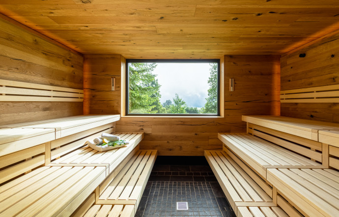 Le Bio Sauna du Relais & Château Lenkerhof. Courtoisie Relais & Châteaux