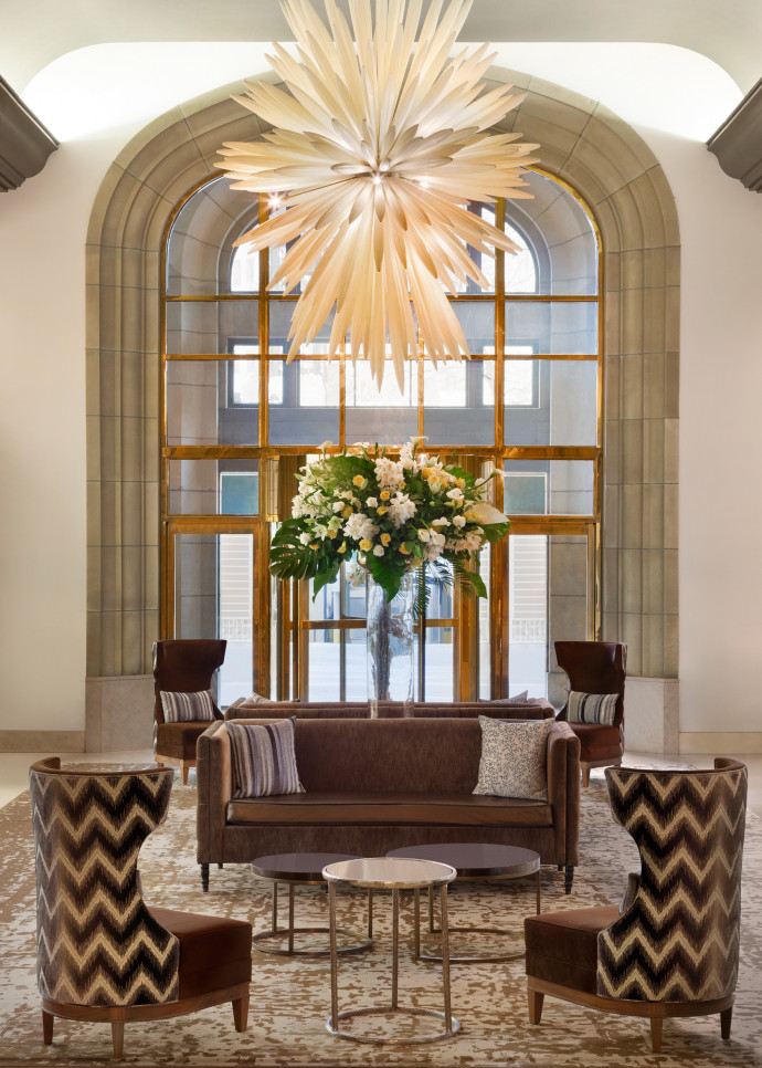 Le lobby du Fairmont Hotel.