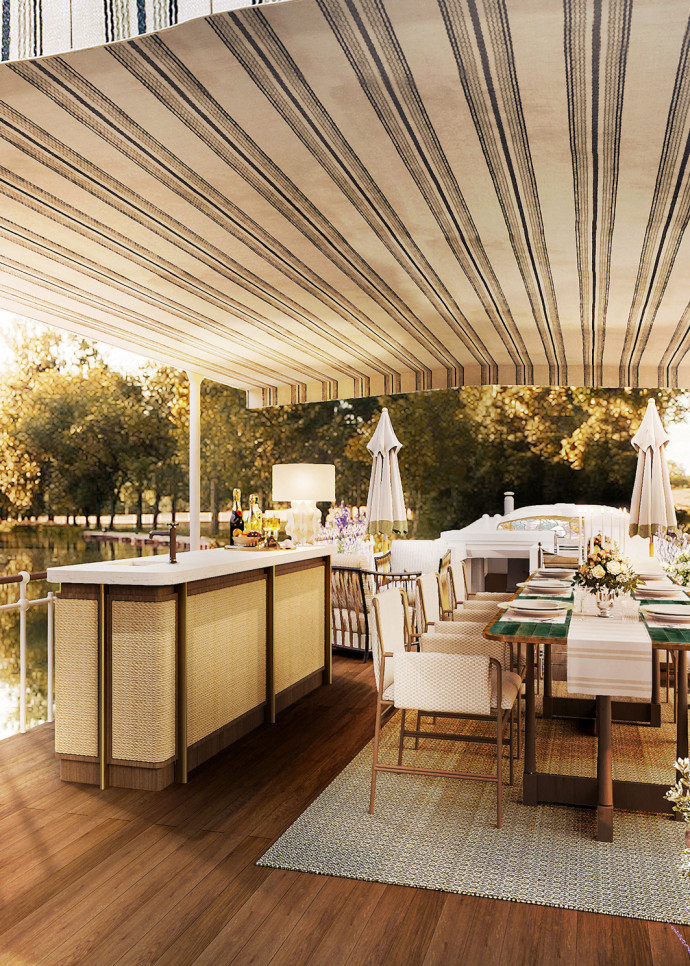 Le groupe Belmond inaugurera au printemps 2023, en partenariat avec Ruinart, Coquelicot, la toute dernière péniche de la flotte du groupe hôtelier, dédiée à la traversée au fil de l’eau de la région… en vantant ses mérites et son vin.