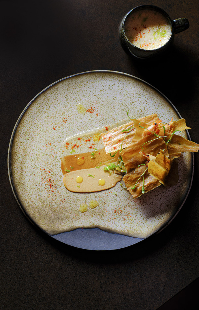 Le pad thaï renversé proposé comme entrée a été inventé pour le concours Top Chef.