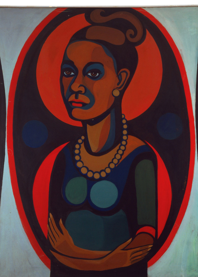 Early works #25 : Self- Portrait, 1965, Faaith Ringgold.