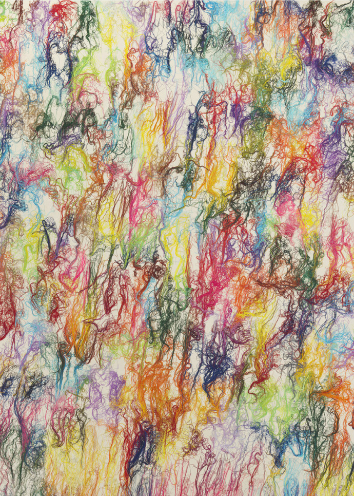 By Nympheas, 2021, Ghada Amer.