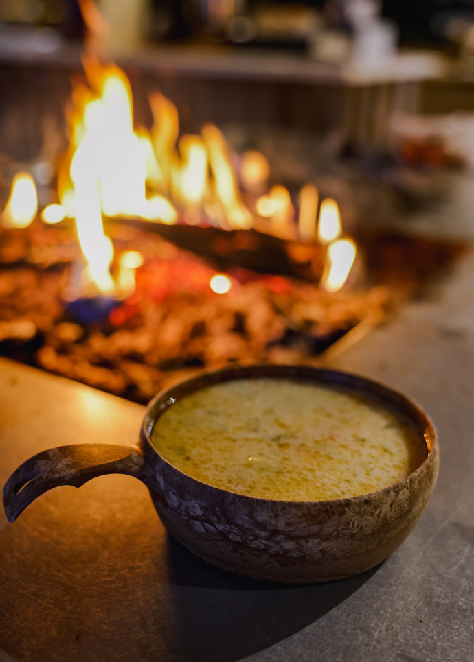 La soupe de saumon est un basique de la région.