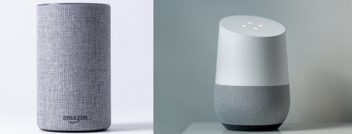 Quand les géants du web comme Google et Amazon se disputent le marché des assistants virtuels.