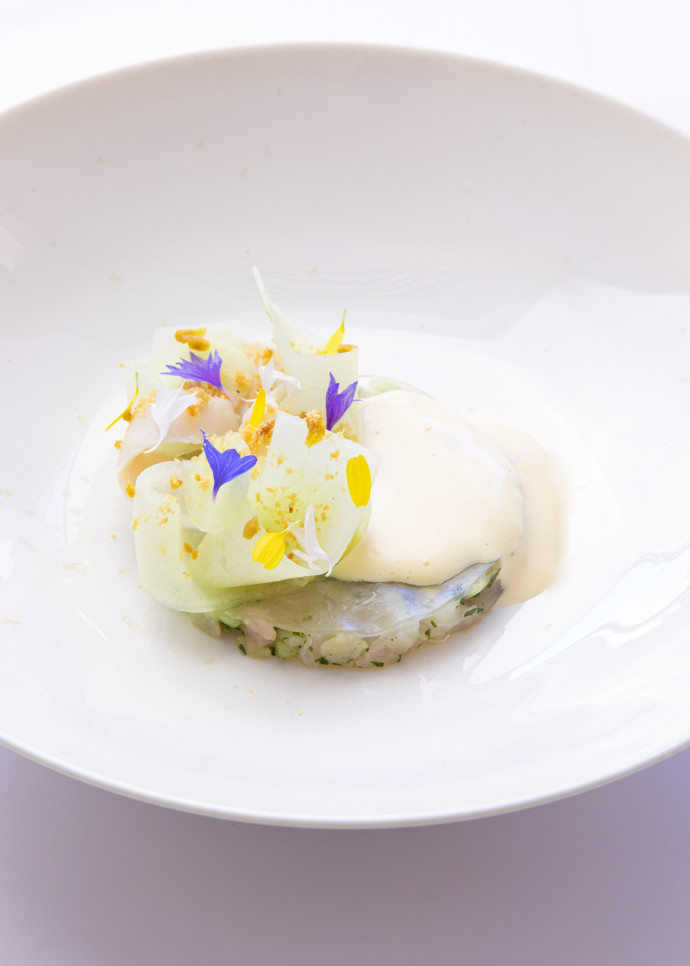 Mulet de Loire au restaurant gastronomique.