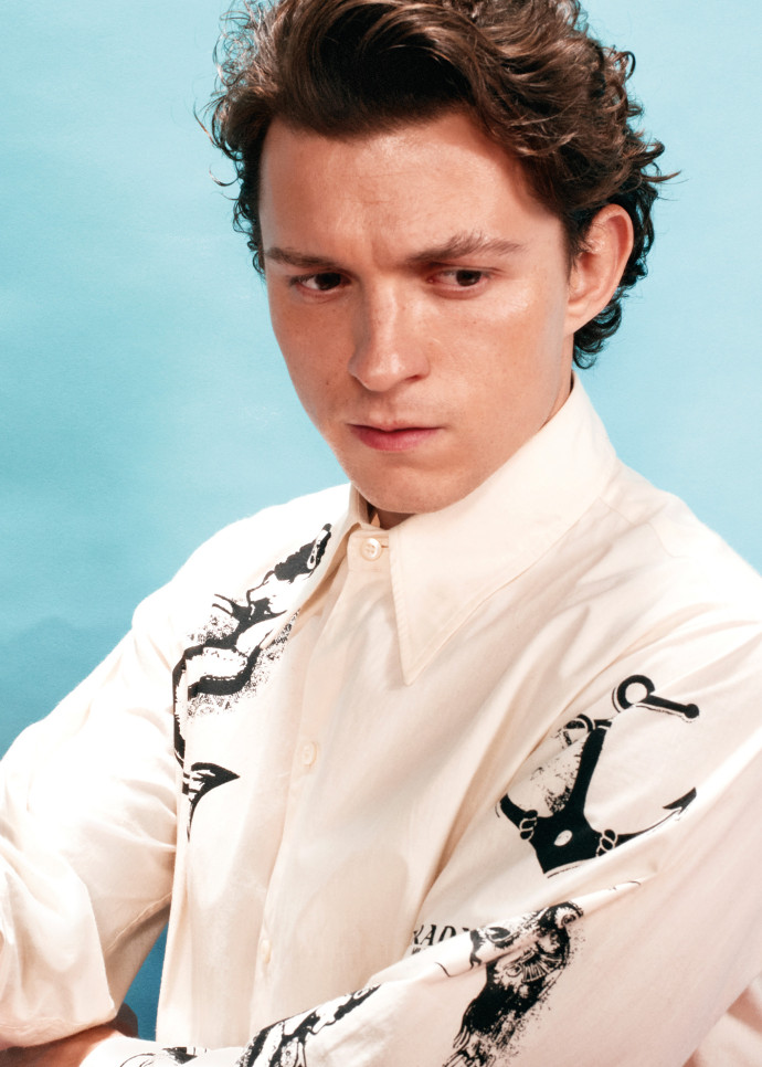 L’acteur Tom Hollande, ambassadeur Prada.
