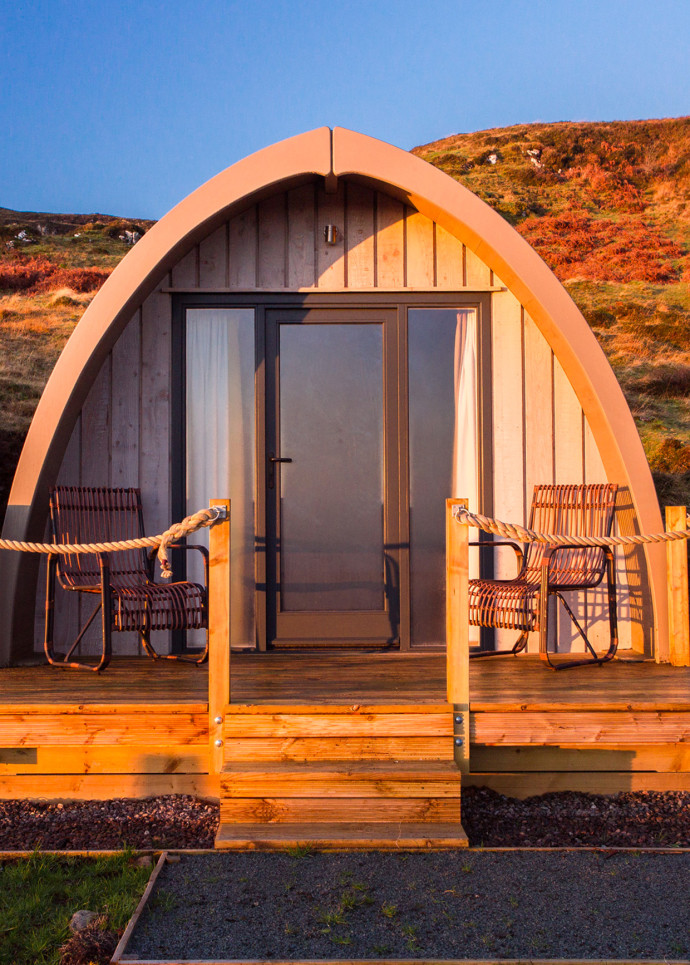 La cabine extérieure du « The Bracken Hide ».