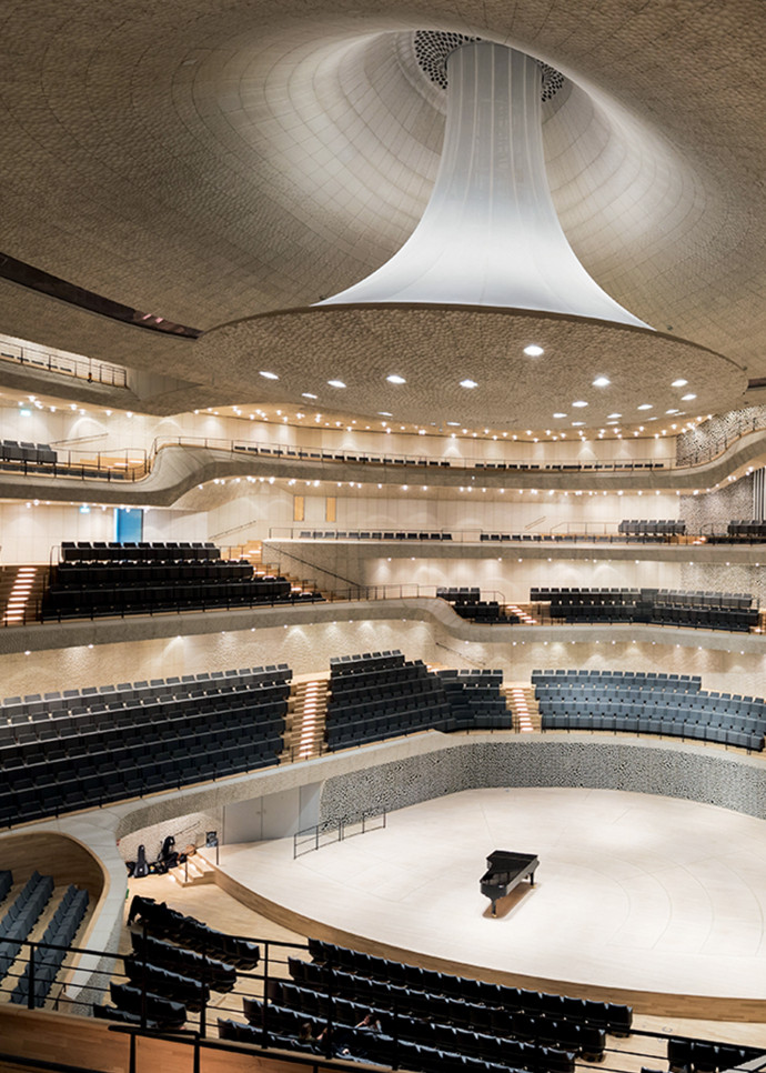 À l’Elbphilharmonie, on est jamais à plus de 30 m de la scène.