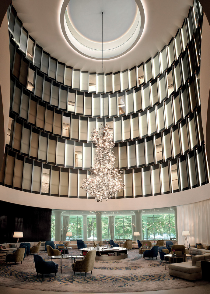 L’atrium lounge du Fontenay.