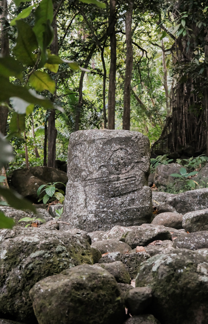 Un Tiki sur l’île de Hiva Oa.