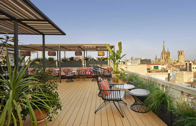 Le rooftop de l’hôtel Kimpton Vividora.