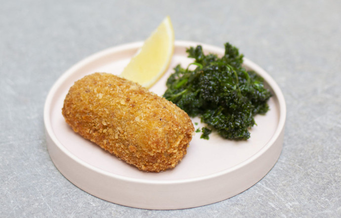 Une croquette de crevettes, chez Kroket.