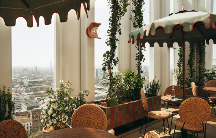 Le rooftop de The Hoxton, Brussels.