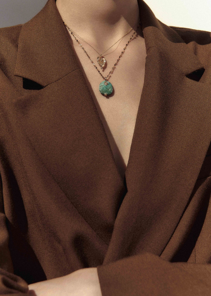 Collier en turquoise de Pascale Monvoisin.