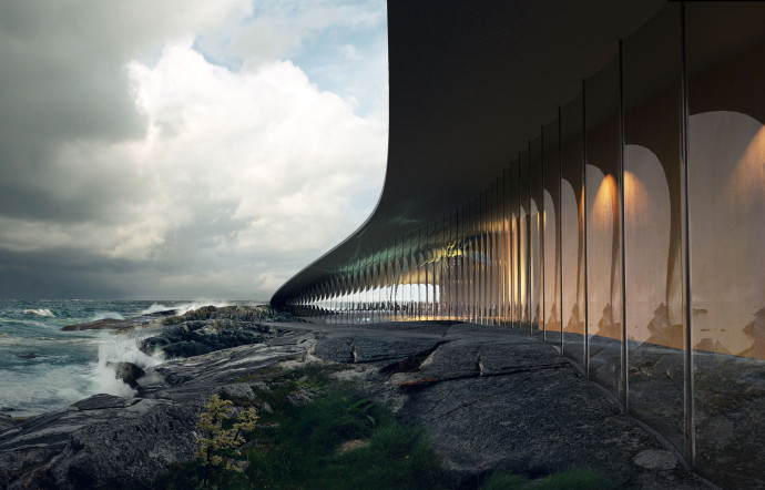 À Andenes, en Norvège, The Whale est un musée aux allures de cétacé face à l’un des meilleurs sites d’observation des baleines.