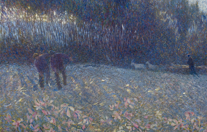 Plinio Nomellini, « Sole e Brina ». Galleria Giannoni, Musei Civici di Novara.
