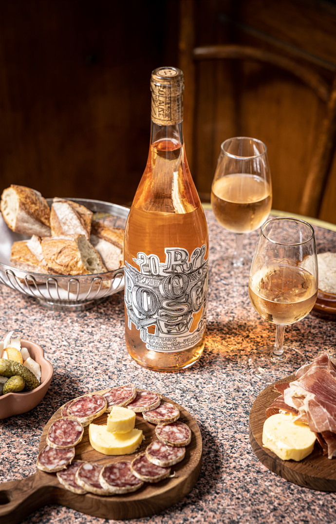 Rosé Rosée, le vin d’Elodie et Jean-François Piège.