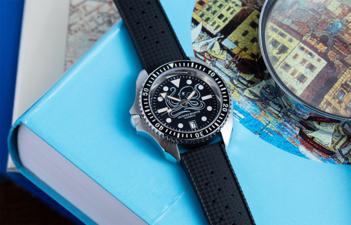 montre marseille job200 poulpro bleu tocante