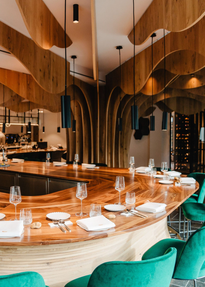 À l’intérieur du restaurant Menssa.