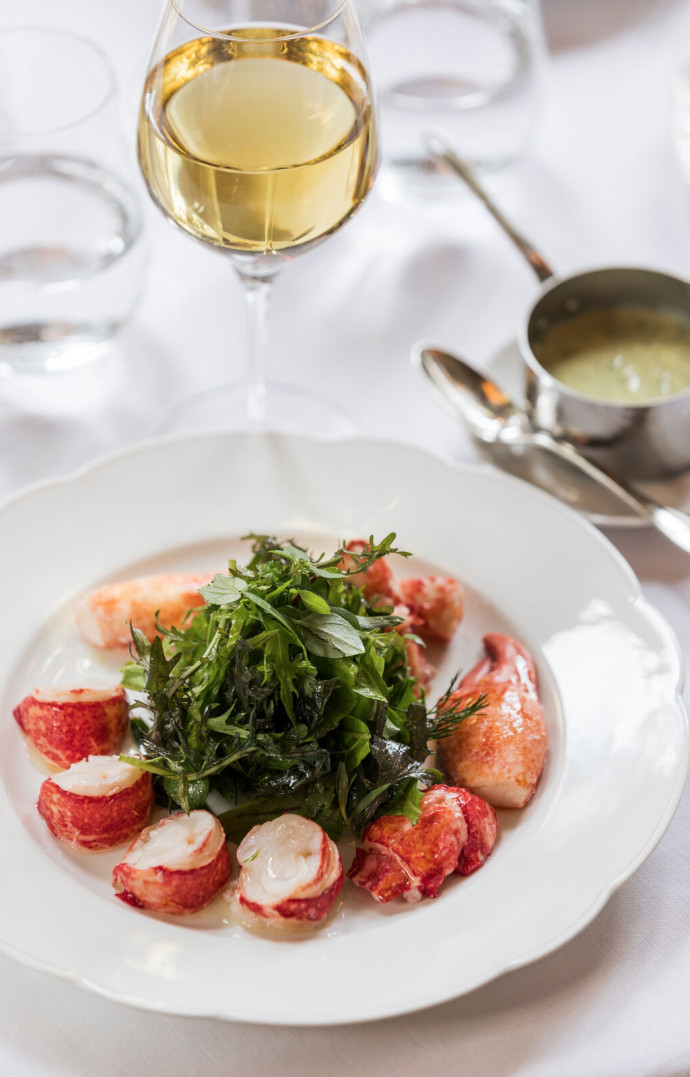 La salade de homard.
