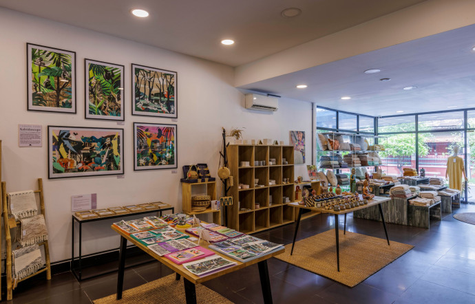 A l’intérieur de Shack Collective.