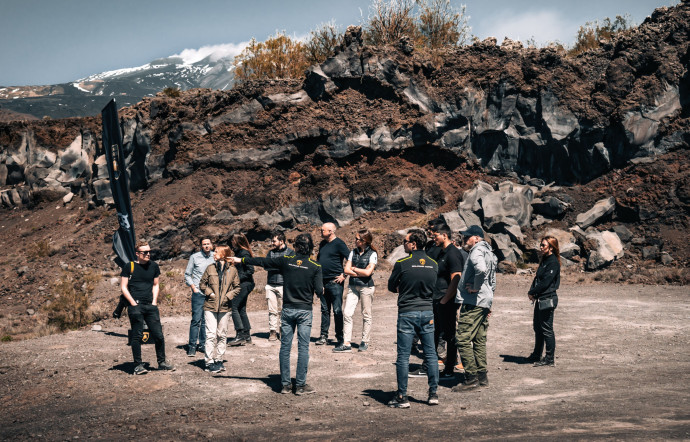 La journée de test du Lamborghini Urus S, baptisée Esperienza Terra, a été organisée en Sicile, à Taormine