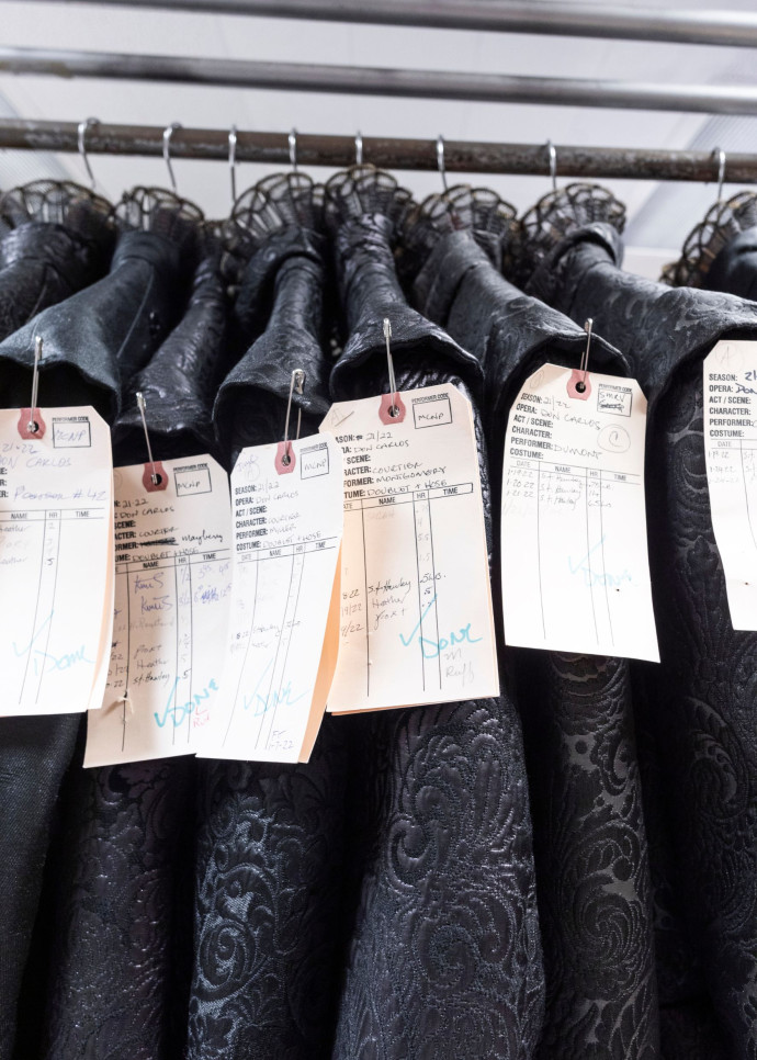 Les costumes pour Don Carlos.