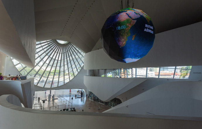 Vue depuis l’étage du musée.