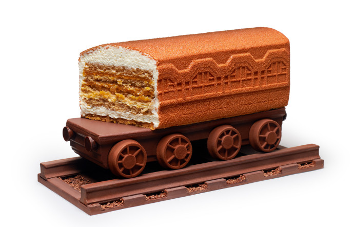 "Chocomotive", ainsi s'appelle la Bûche de Noël du Cheval Blanc Paris.