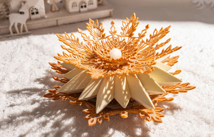 "Le Flocon", la Bûche de Noël 2023 de Nina Métayer.