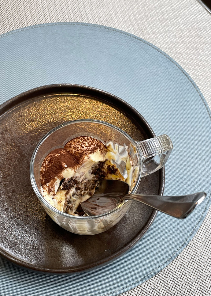 Le tiramisu du chef Massimo Tringali dégage un goût prononcé.