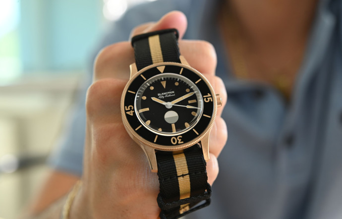 Vue du nouveau modèle de la la Fifty Fathoms.