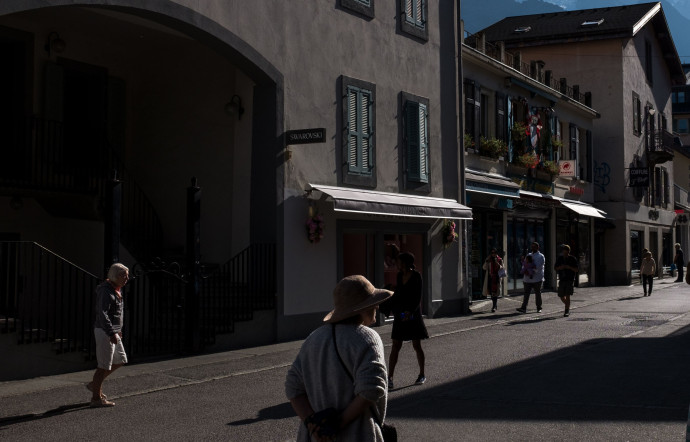 Dans les rues de Chamonix.
