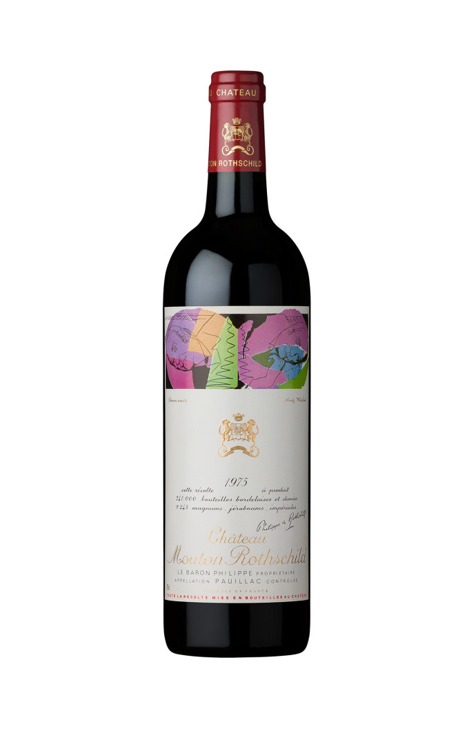 Château Mouton Rothschild 1975 par Andy Warhol.