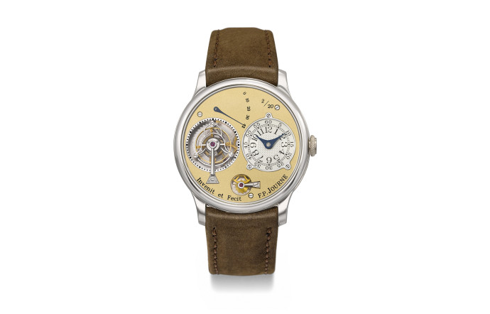 6- F.P.Journe Tourbillon Souverain. No. 2/20, vers 1999. CHF 2,707,000 (2,87 millions d’euros).