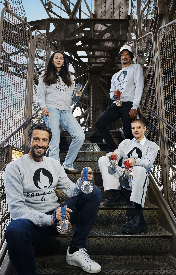 Tony Estanguet, Sara Balzer, Marie Patouillet, Arnaud Assoumani.