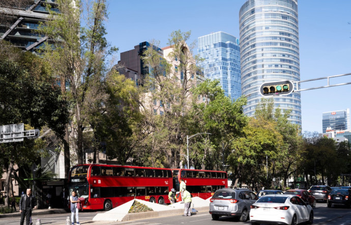 Les immeubles de grande hauteur dans le centre de Mexico.